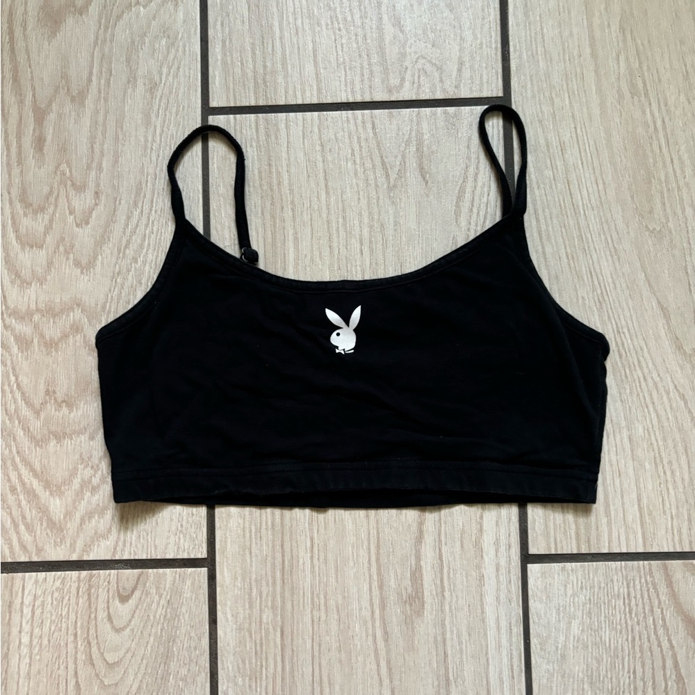 Black Playboy Bralette